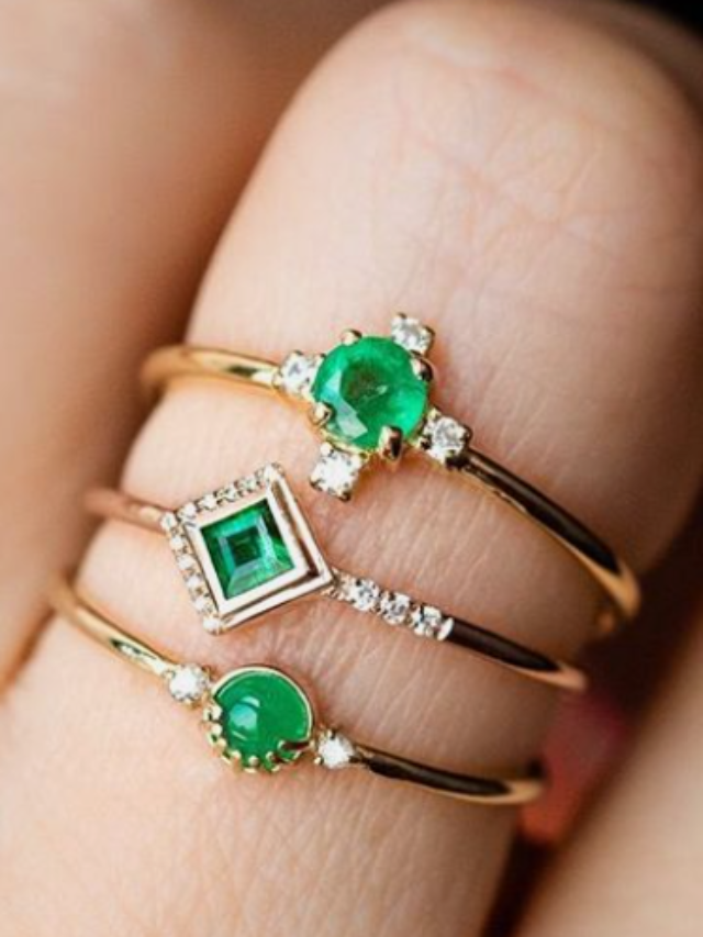 Panna Stone Ring Design For Woman