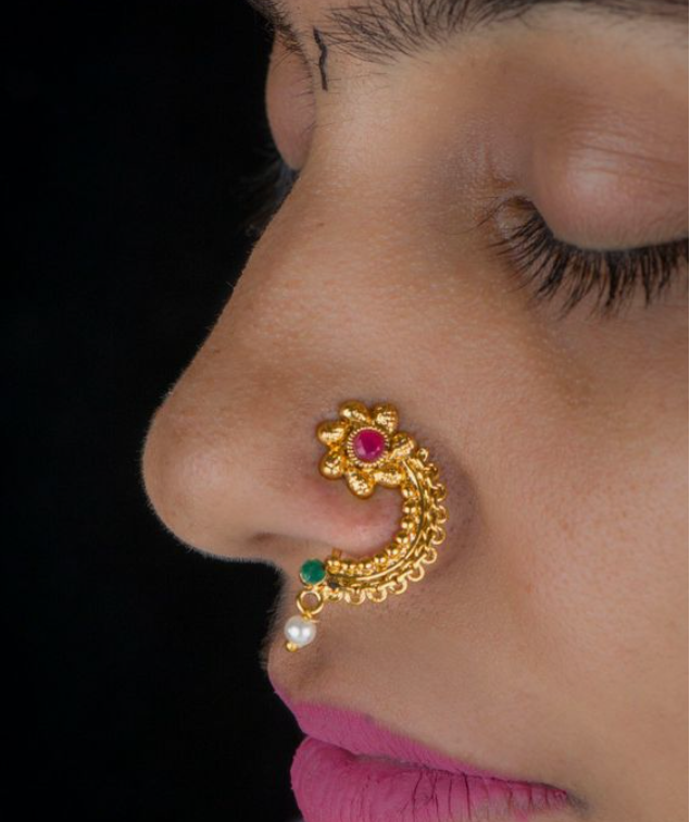 Latest Gold Nose Pin Designs