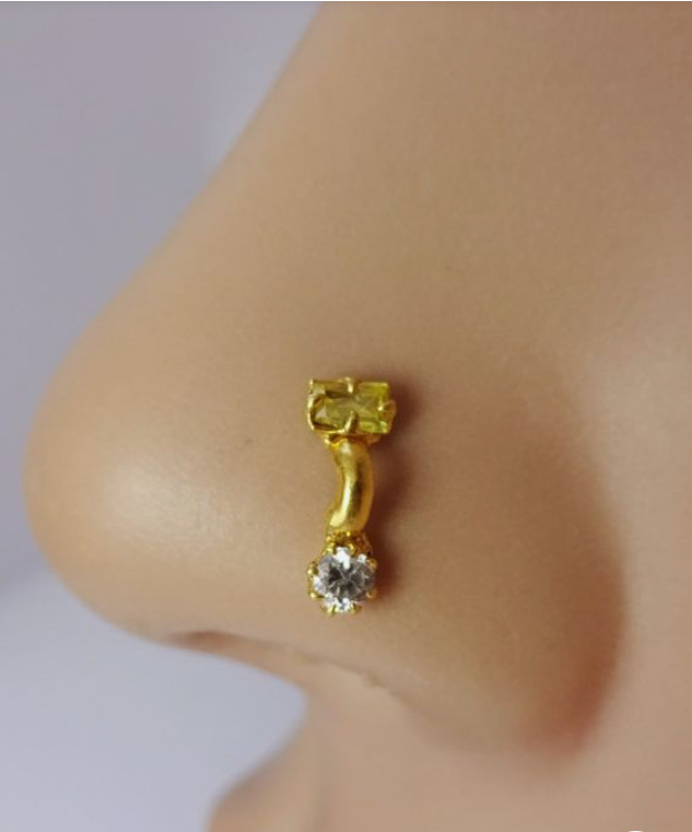 latest golden nose pin