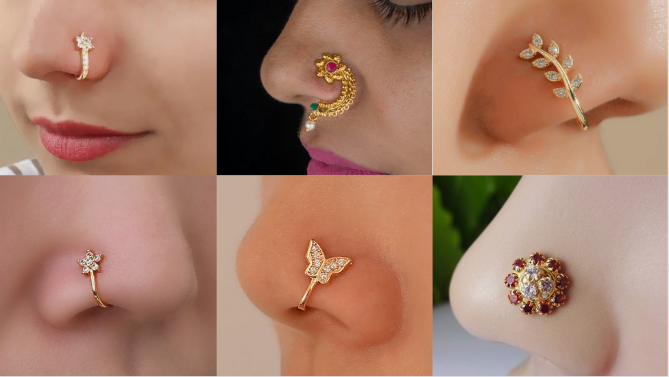 Nose pin gold