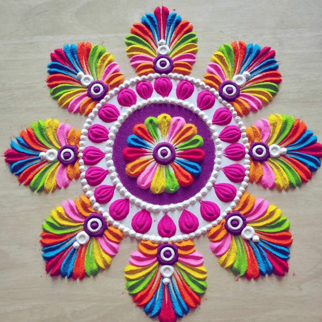 Rangoli In Simple Design