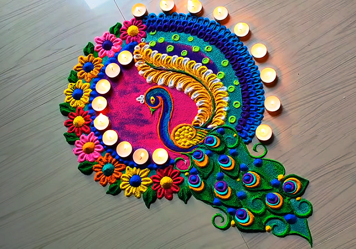 Rangoli In Simple Design