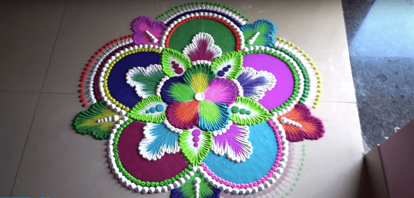 Rangoli In Simple Design