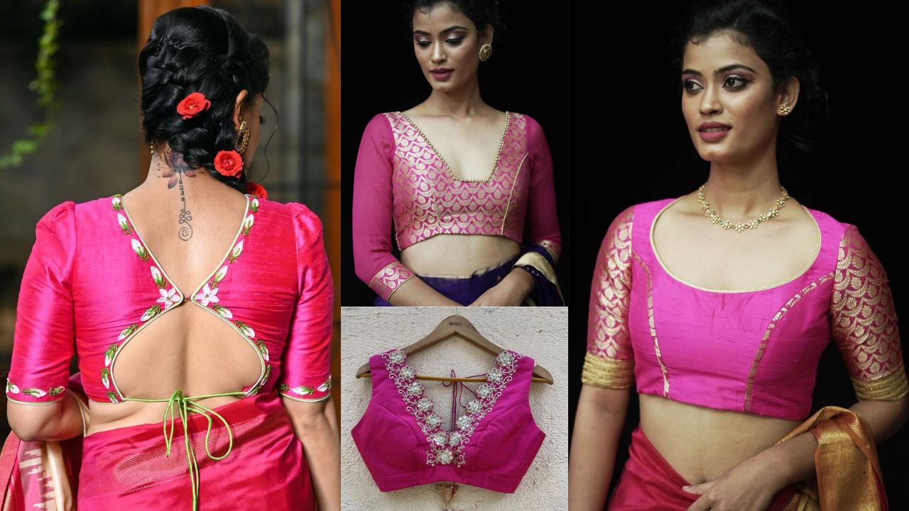 50+ Latest Pink Blouse Designs You Must Try