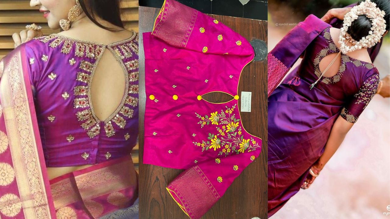 Simple Machine Embroidery Designs For Blouse