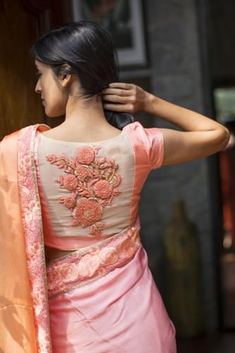 Simple Machine Embroidery Designs For Blouse Back Neck