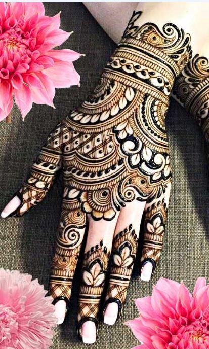 Back Hand Mehndi Design | Modern Back Hand Mehndi Design
