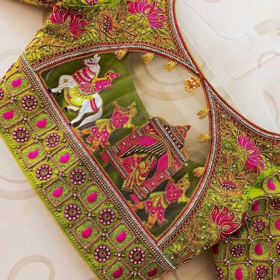 Gorgeous Bridal Aari Work Wedding Blouse Designs 2023