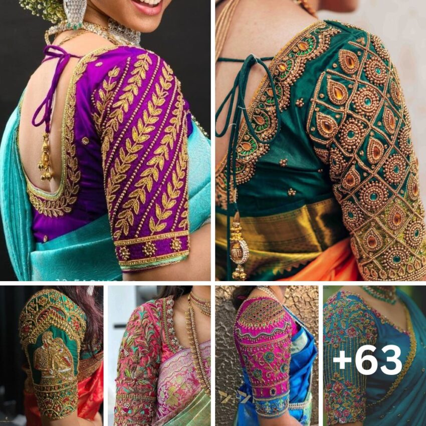 51+ Latest Wedding Aari Work Blouse Hand Designs