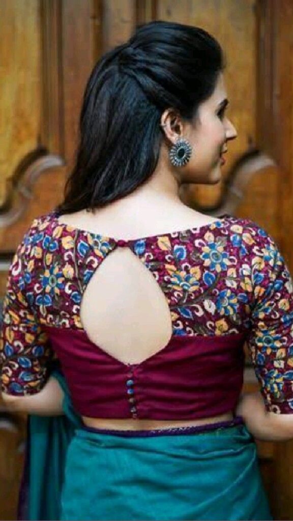 54+ Stunning Back Neck Latest Blouse Designs 2023