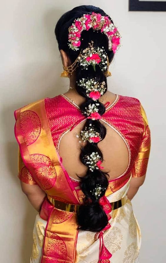 Modern Indian Wedding Hairstyles For Long Hair