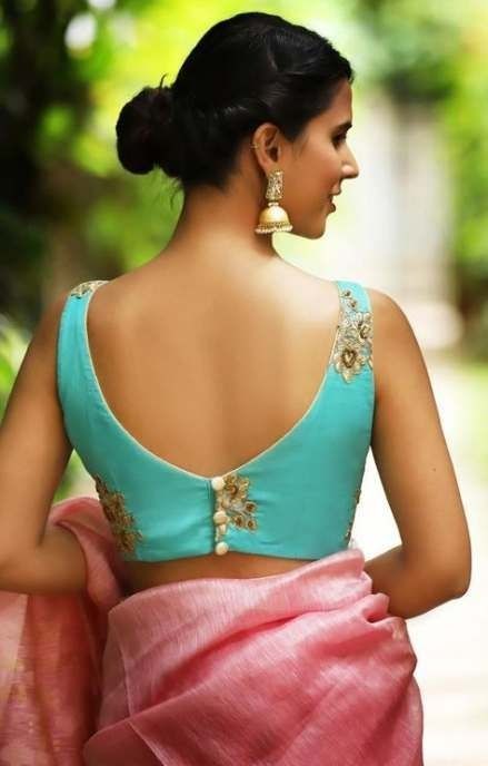 30+ Latest Blouse Designs Back Side 2023