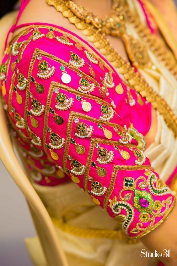 Gorgeous Bridal Aari Work Wedding Blouse Designs 2023