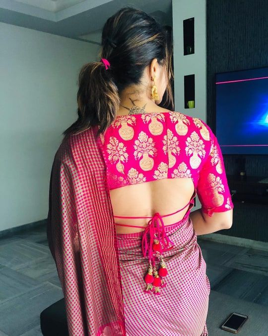 60+ Latest Blouse Designs For Back 2023