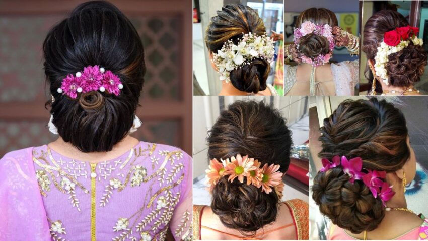 Vithya Hair and Makeup #hairbun #bunhairstyle #malaysia #malaysianmua  #tamilbri… | Bridal hairstyle indian wedding, Hair style on saree, Indian  wedding hairstyles