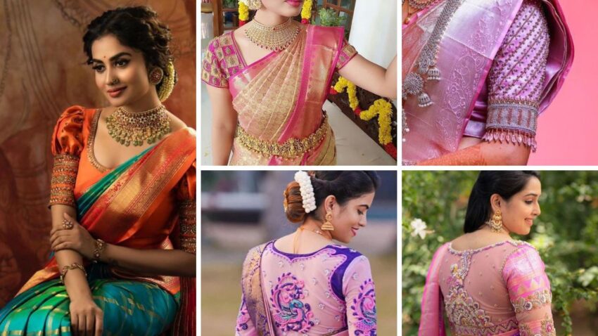 35+ Gorgeous Blouse Designs For Silk Sarees 2023