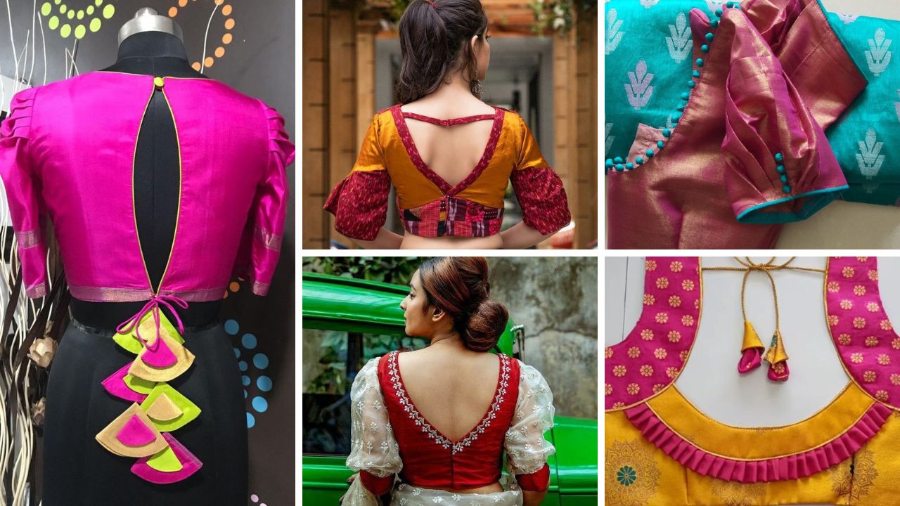 Silk Saree Blouse Designs | Blouse Designs Catalogue for Silk Sarees