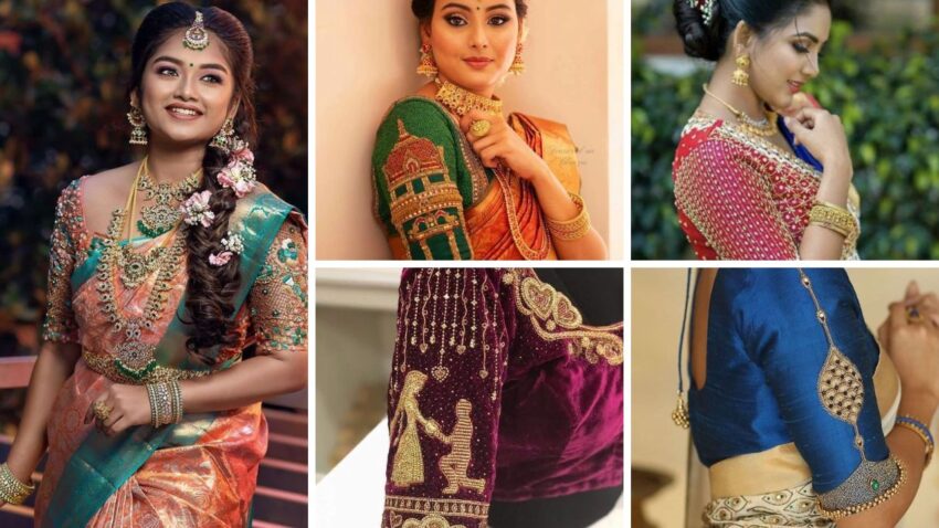 51+ Latest Simple Aari Work Blouse Designs (2023)