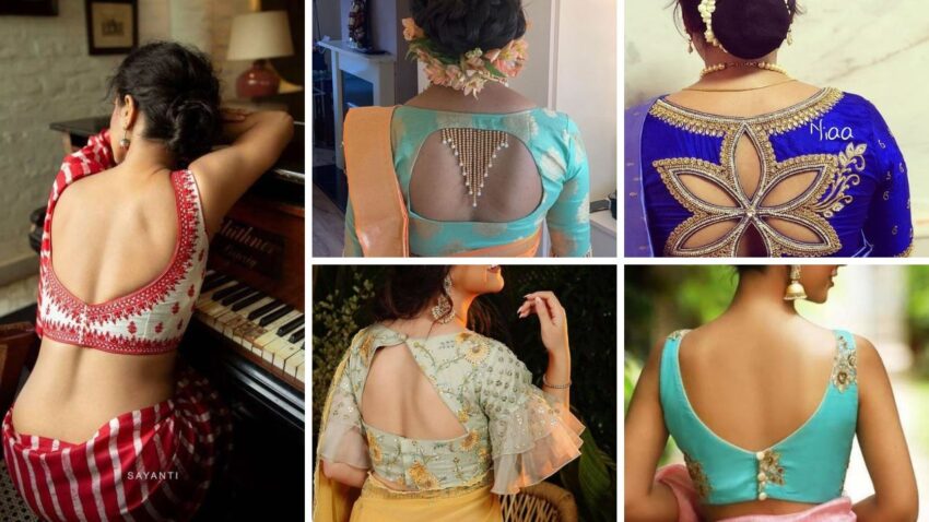 30+ Latest Blouse Designs Back Side 2023