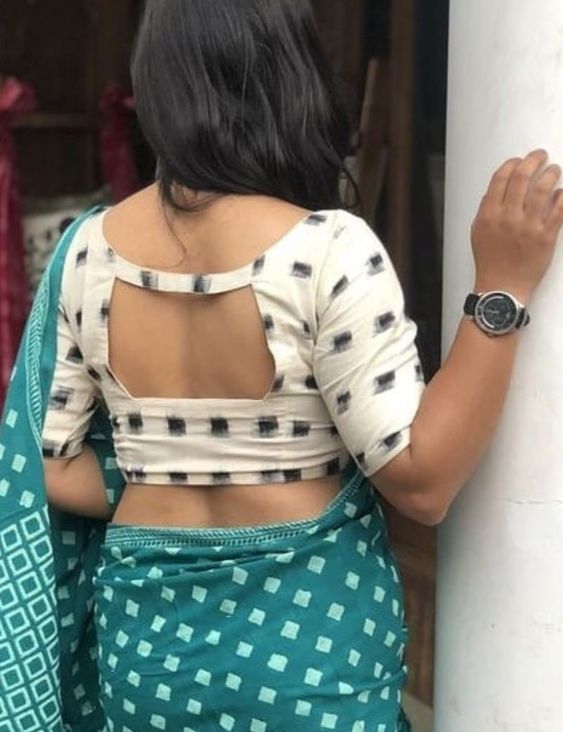 60+ Latest Simple Blouse Designs Back Side 2023