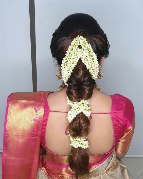Modern Indian Wedding Hairstyles For Long Hair