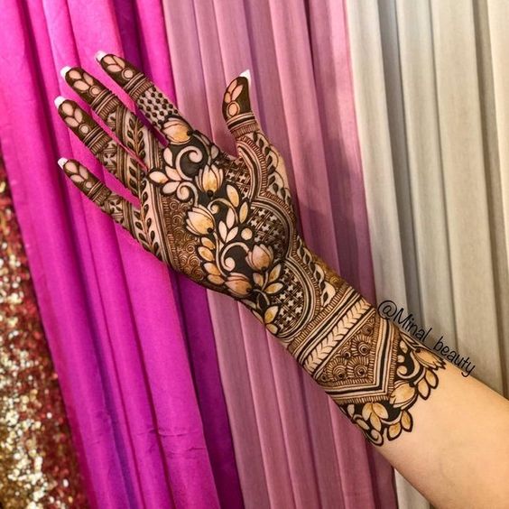 50+ Modern Lotus Mehndi Designs | Royal Lotus Mehndi Designs 2023