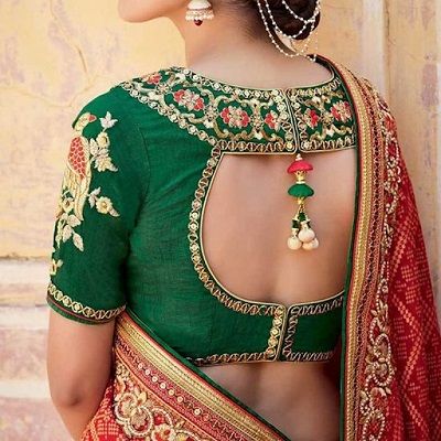 60+ Latest Blouse Designs For Back 2023