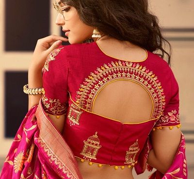 60+ Latest Blouse Designs For Back 2023