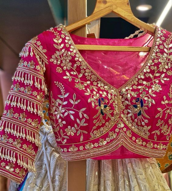 Gorgeous Bridal Aari Work Wedding Blouse Designs 2023