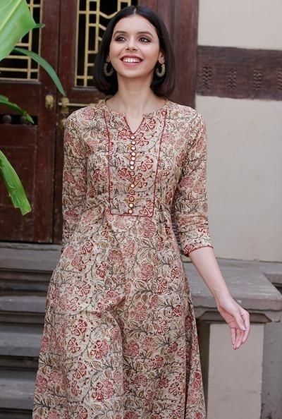 24+ Latest Kalamkari Kurtis Design 2023