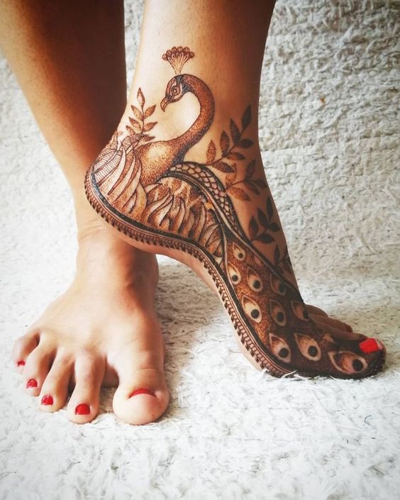 30+ Stunning Leg Mehndi Designs 2023