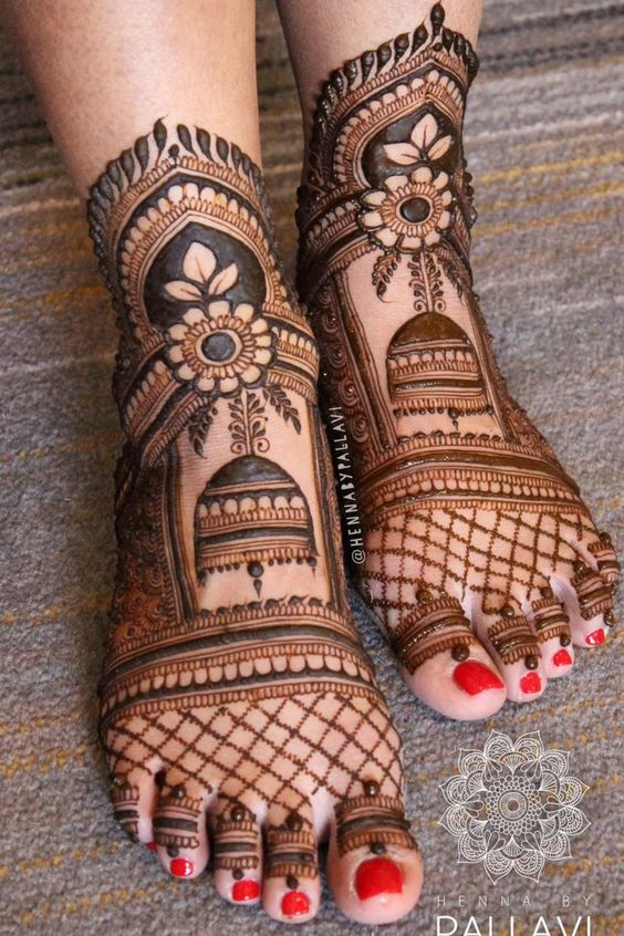 Leg Mehndi Designs