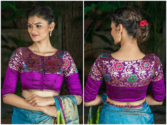 50+ Stunning Patch Work Blouse Designs 2023