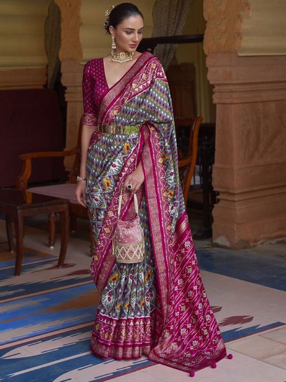 33+ Beautiful Patola Silk Saree 2023