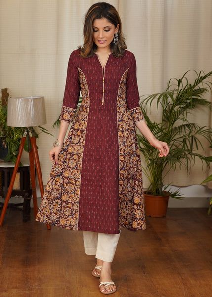 24+ Latest Kalamkari Kurtis Design 2023