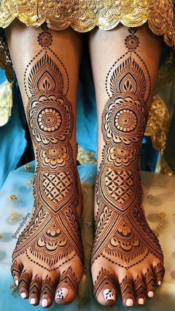 Leg Mehndi Designs