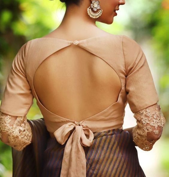 30+ Stunning Back Knot Blouse Designs 2023