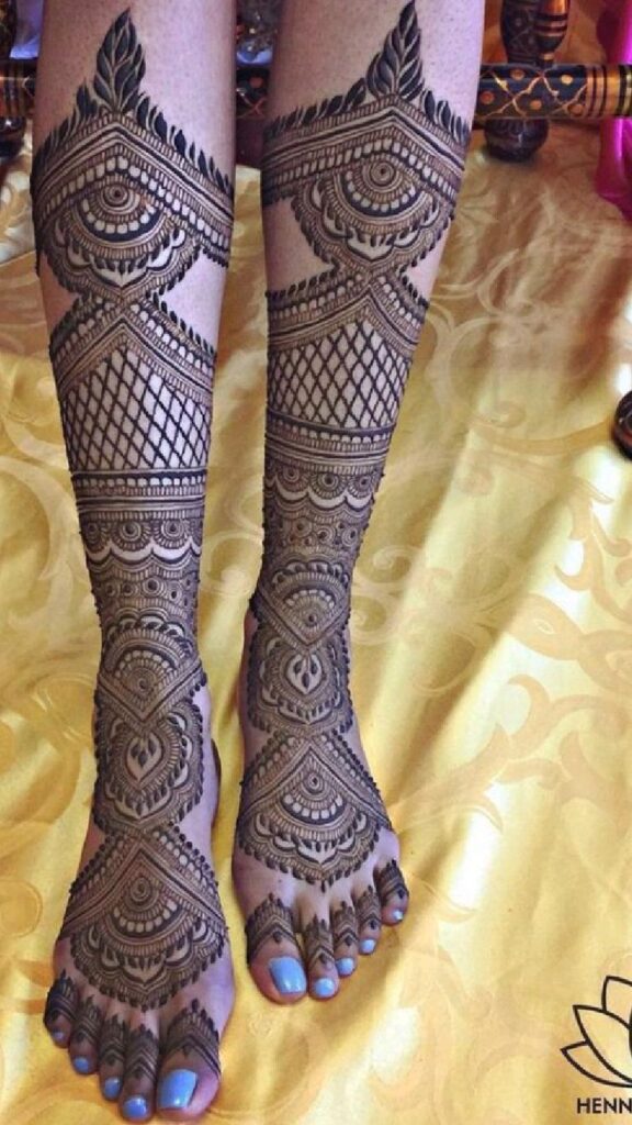 Leg Mehndi Designs