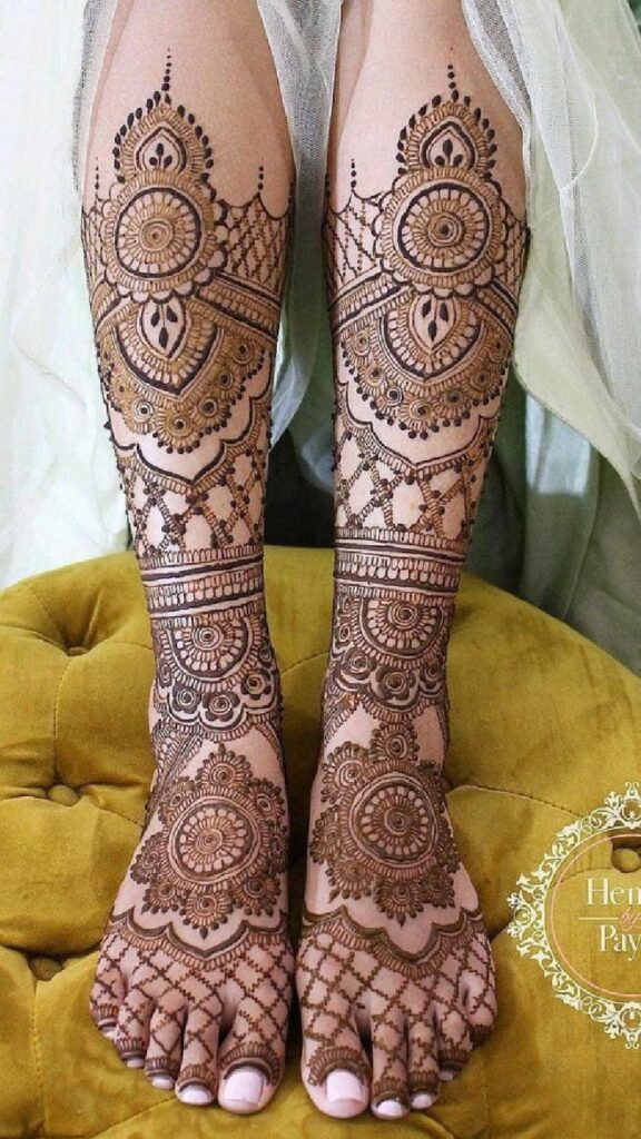 Leg Mehndi Designs