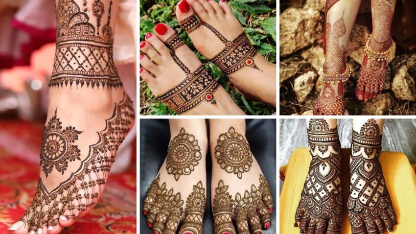 Beautiful Leg Mehndi Designs For Bride 2023