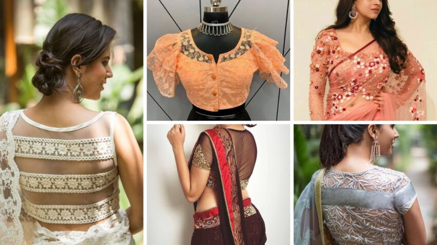 60+ Latest Net Blouse Designs Front And Back 2023