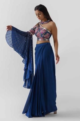 30+ Latest Party Wear Skirt And Crop Top 2023