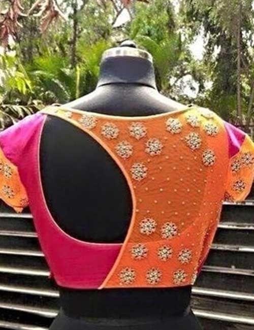 50+ Stunning Patch Work Blouse Designs 2023