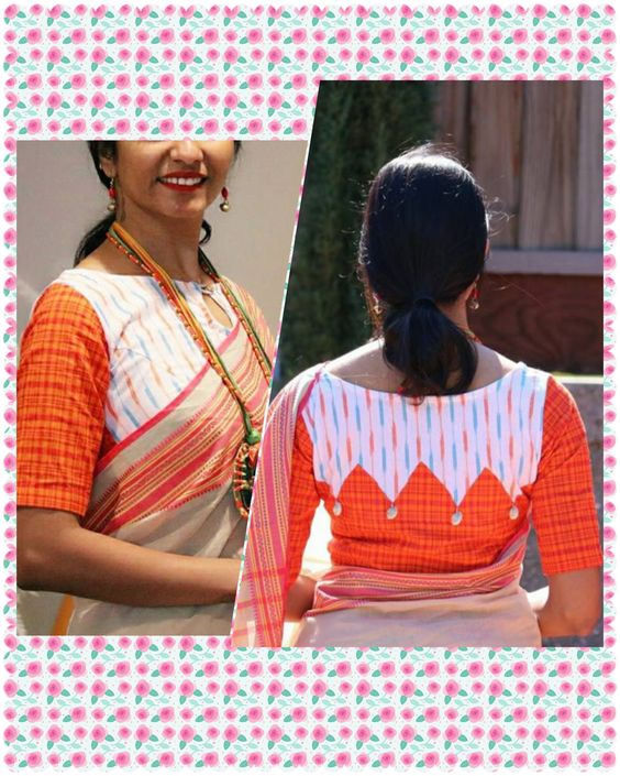 50+ Stunning Patch Work Blouse Designs 2023