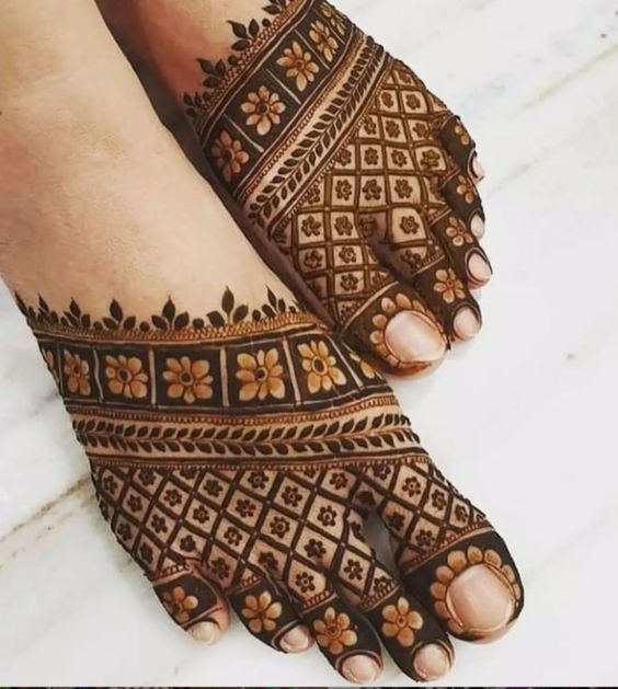 Leg Mehndi Designs