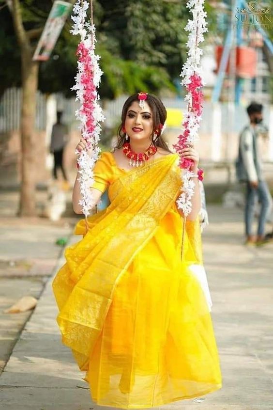 50+ Stunning Haldi Makeup Look For Bride 2023