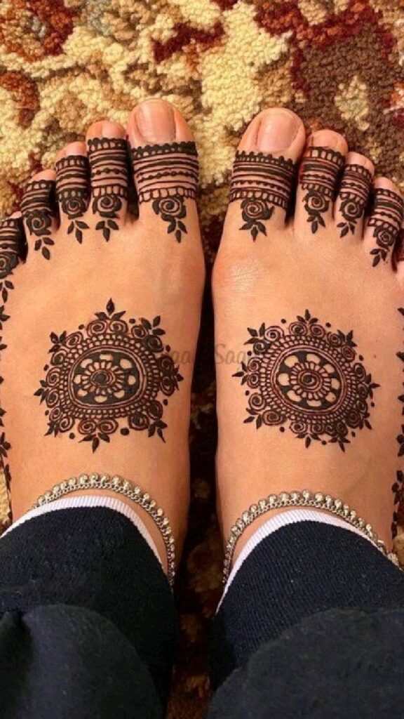 Leg Mehndi Designs