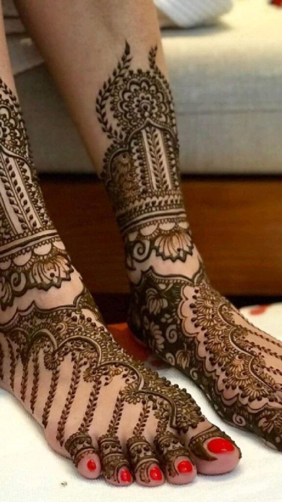 Leg Mehndi Designs