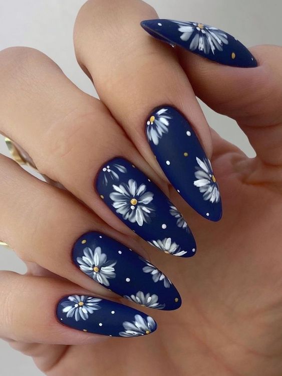 60+ Beautiful Blue Nail Designs 2023