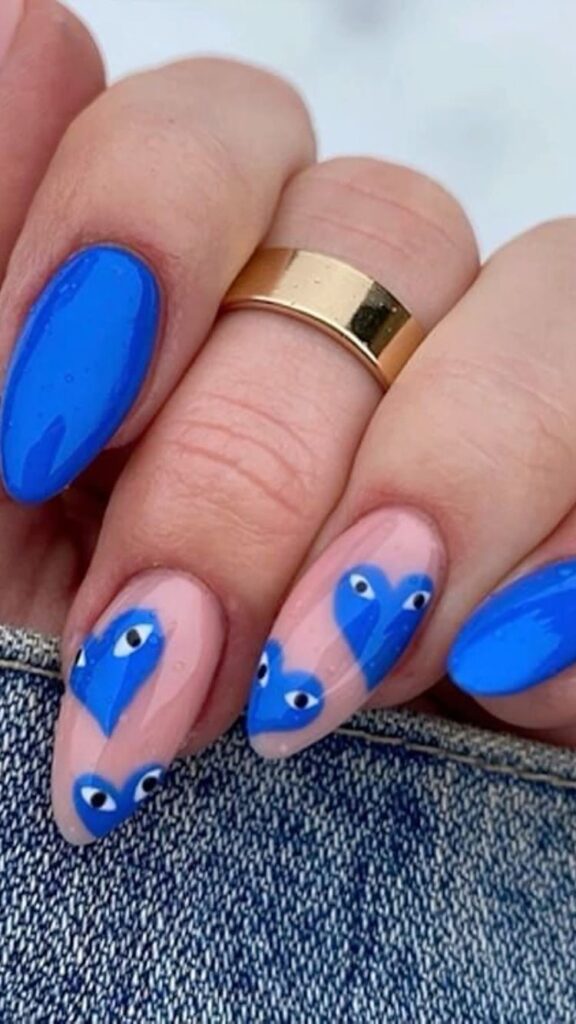 60+ Beautiful Blue Nail Designs 2023